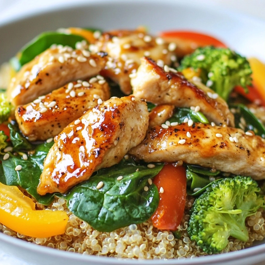 Hearty High-Protein Chicken and Spinach Stir-Fry Recipe