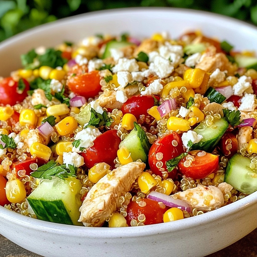 Hearty high-protein Chicken and Quinoa Salad Recipe