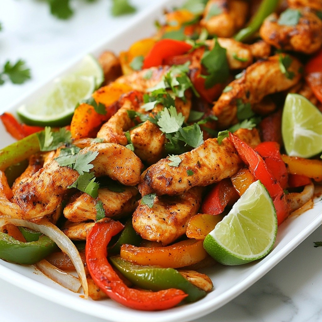 Spicy High-Protein Chipotle Chicken Fajitas Recipe