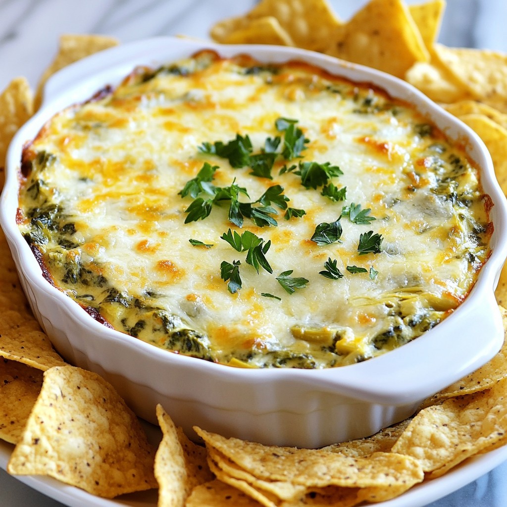 Cheesy Spinach Artichoke Dip Tasty and Easy Recipe