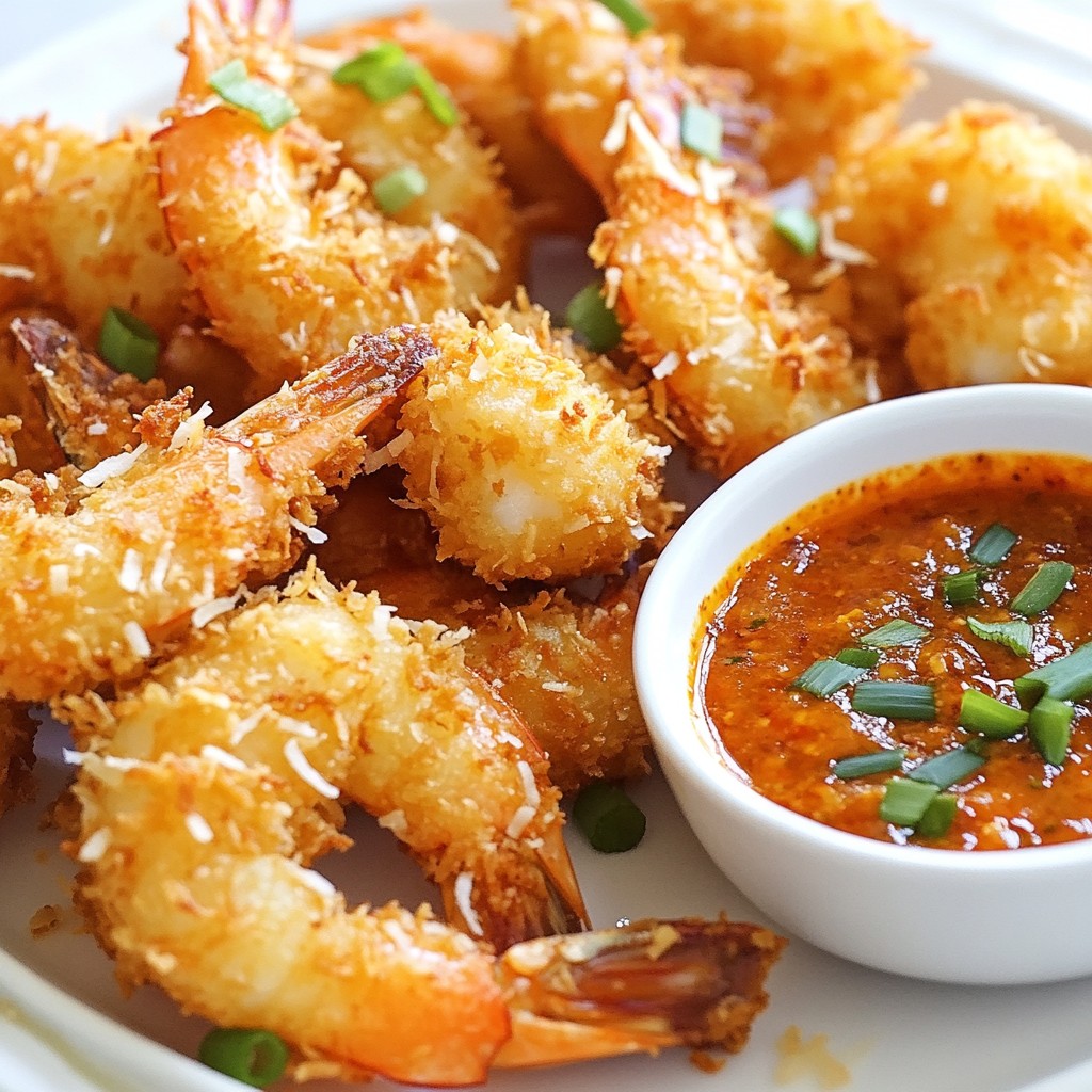 Crispy Coconut Shrimp with Chili Dip Flavor Explosion