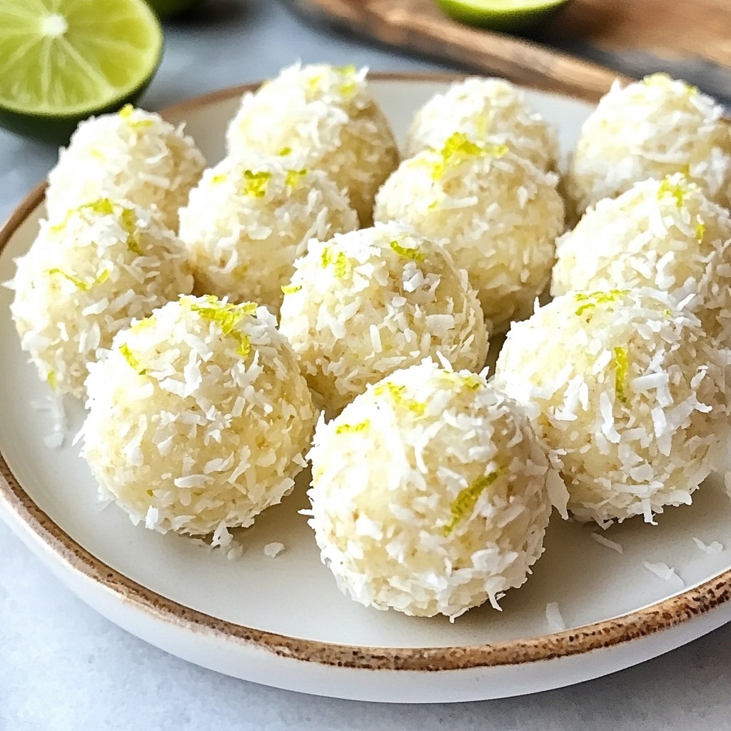 Coconut Lime Energy Balls Easy and Tasty Snack