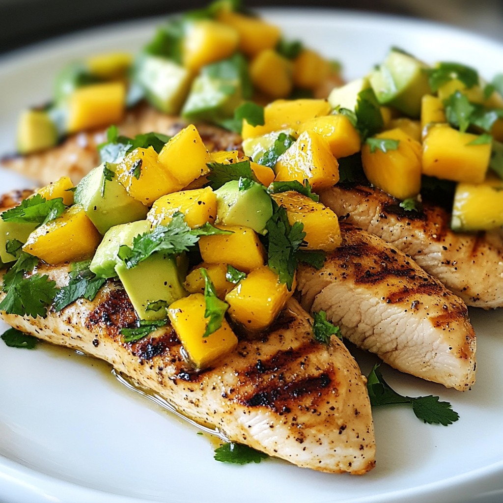 Mango Avocado Salsa Chicken Flavorful and Juicy Meal