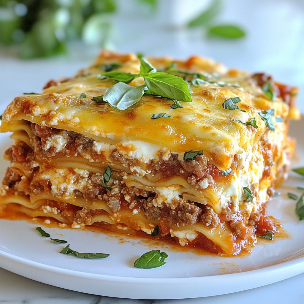 Classic Beef Lasagna Tasty Dinner for Everyone