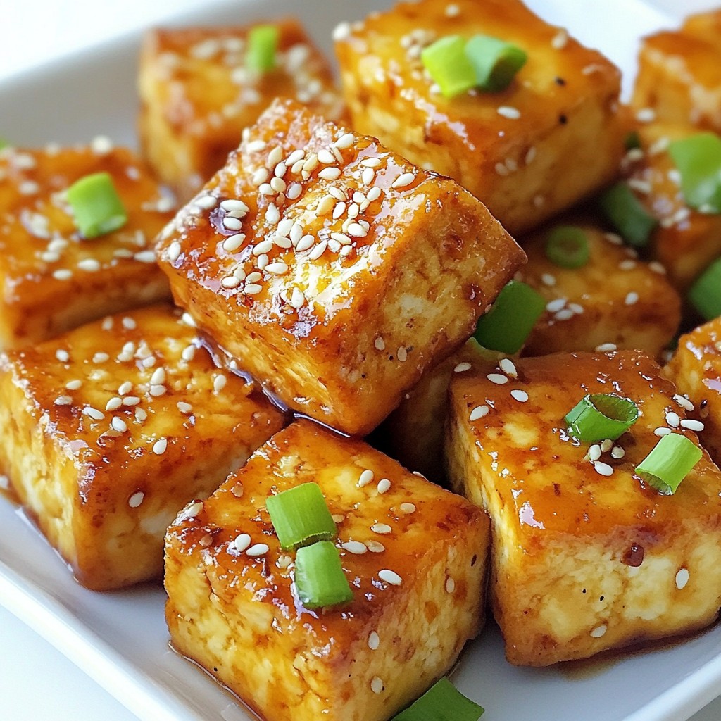 Crispy Teriyaki Tofu Bites Flavorful Plant-Based Dish