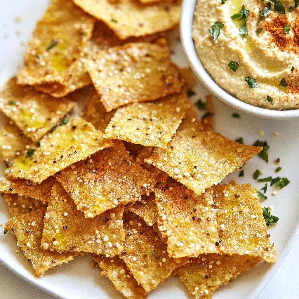 Crunchy High-Protein Lentil and Quinoa Crisps Recipe