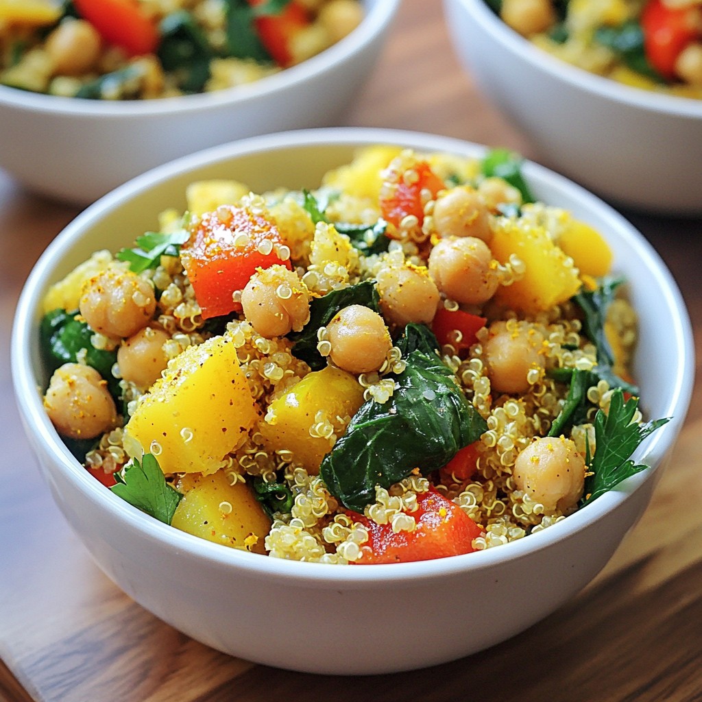 Savory High-Protein Quinoa and Veggie Scramble Recipe