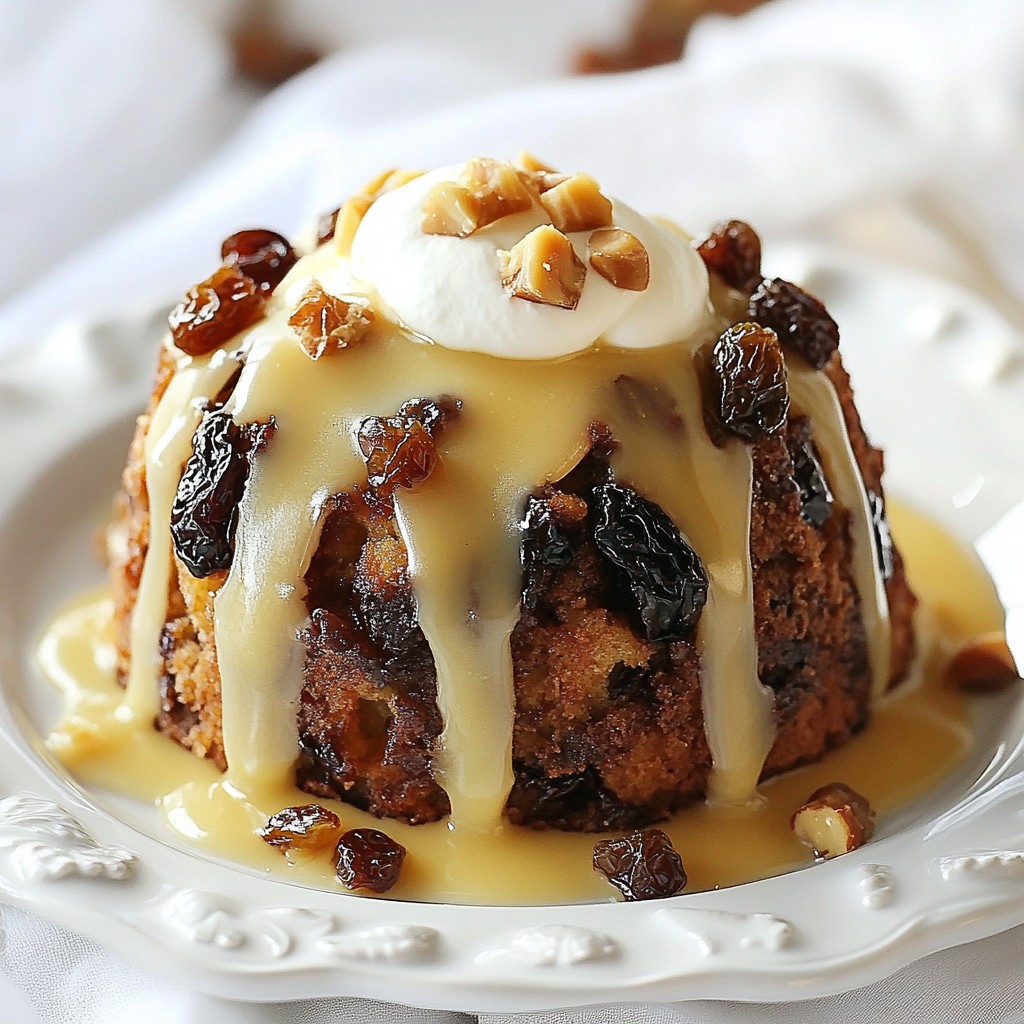 Traditional Figgy Pudding Irresistible Holiday Treat