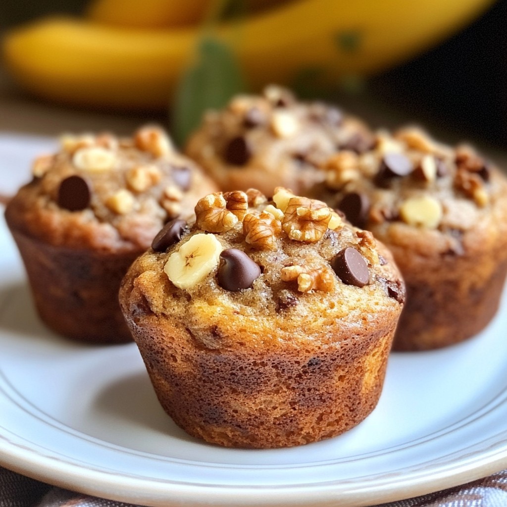 Chocolate Chip Banana Bread Muffins Simple and Tasty