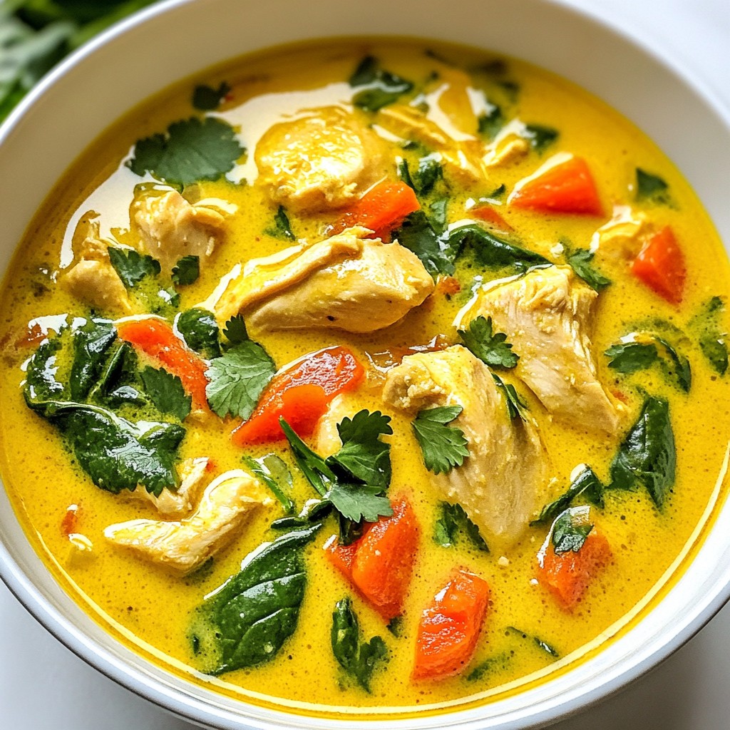 Cozy Chicken Curry Soup Comforting and Simple Recipe