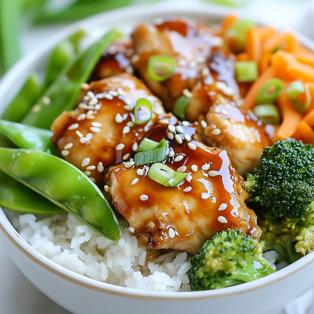 Juicy High-Protein Teriyaki Chicken Bowls Delight