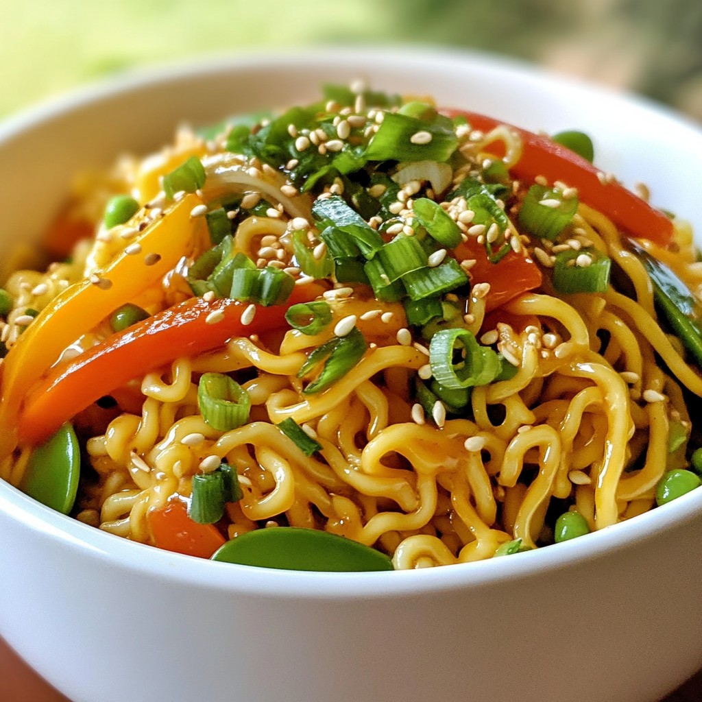 Spicy Ramen Noodle Stir Fry Quick and Flavorful Meal