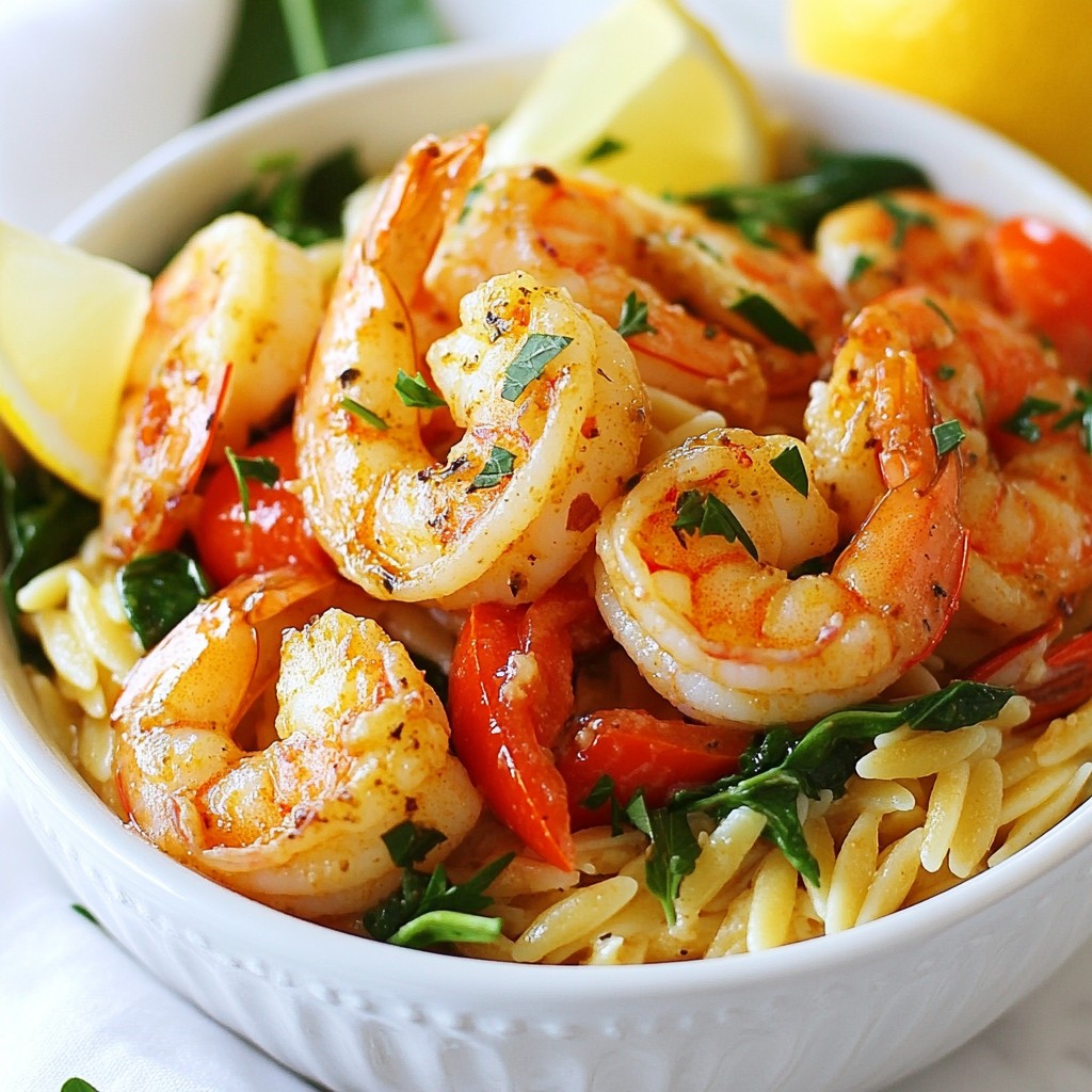 Cajun Shrimp Orzo Quick and Flavorful One Pan Dinner