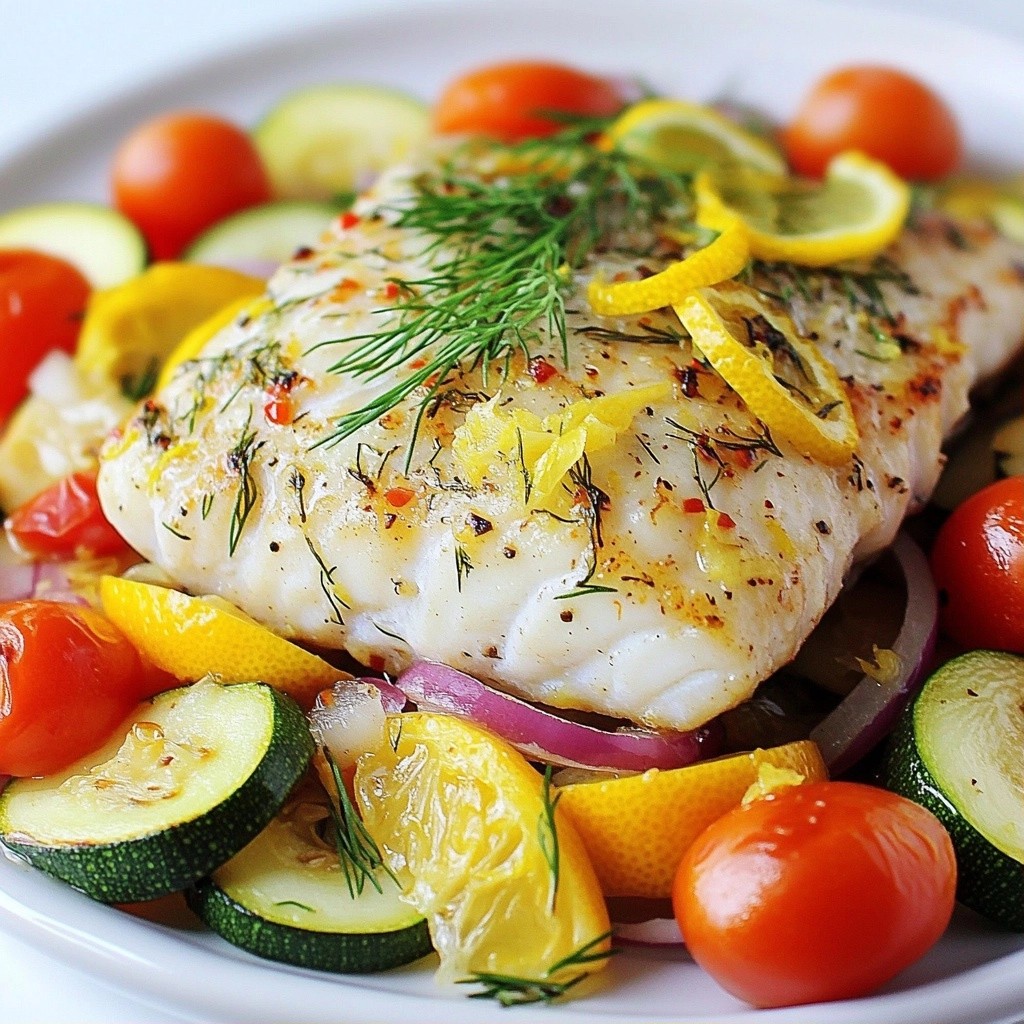 Savory High-Protein Baked Lemon Dill Barramundi Recipe