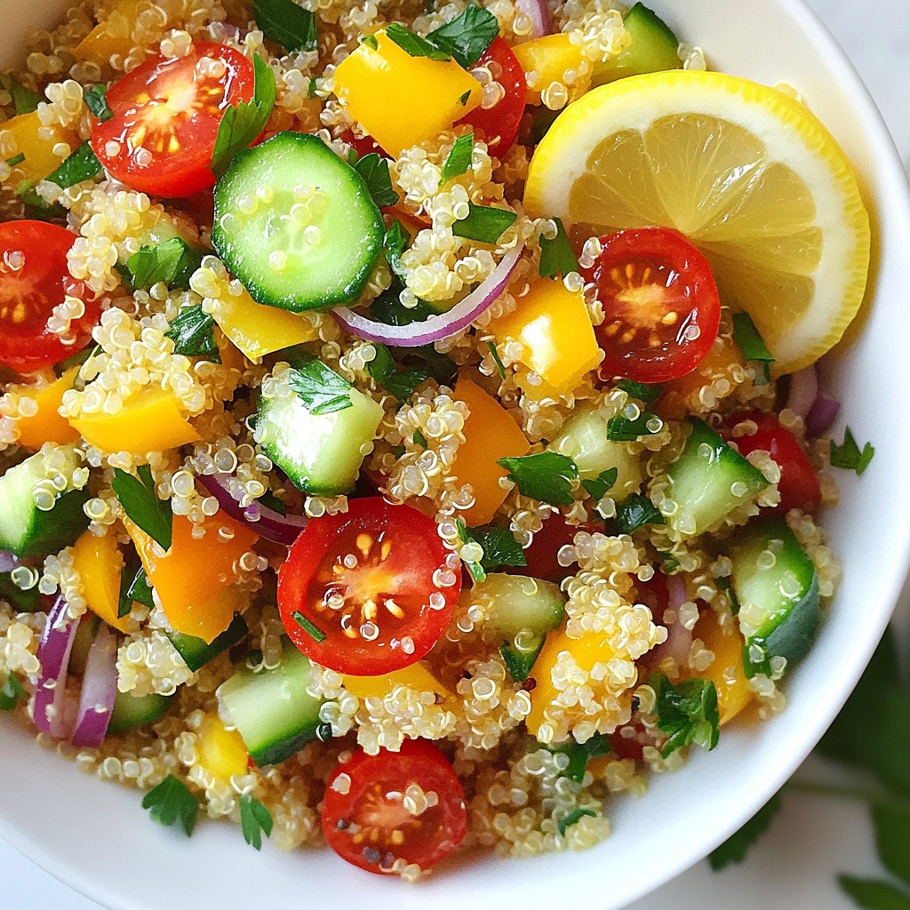 Lemon Herb Quinoa Salad Fresh and Nutritious Delight