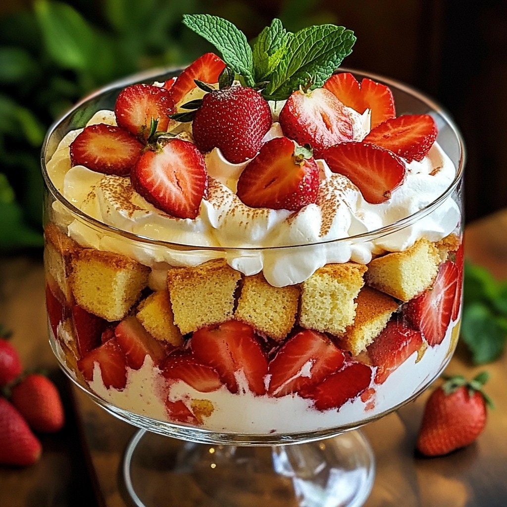 Strawberry Shortcake Trifle Simple and Tasty Recipe