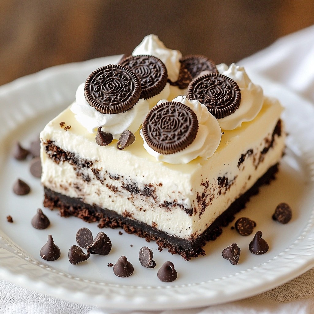 No-Bake Oreo Cheesecake Bars Decadent Dessert Delight