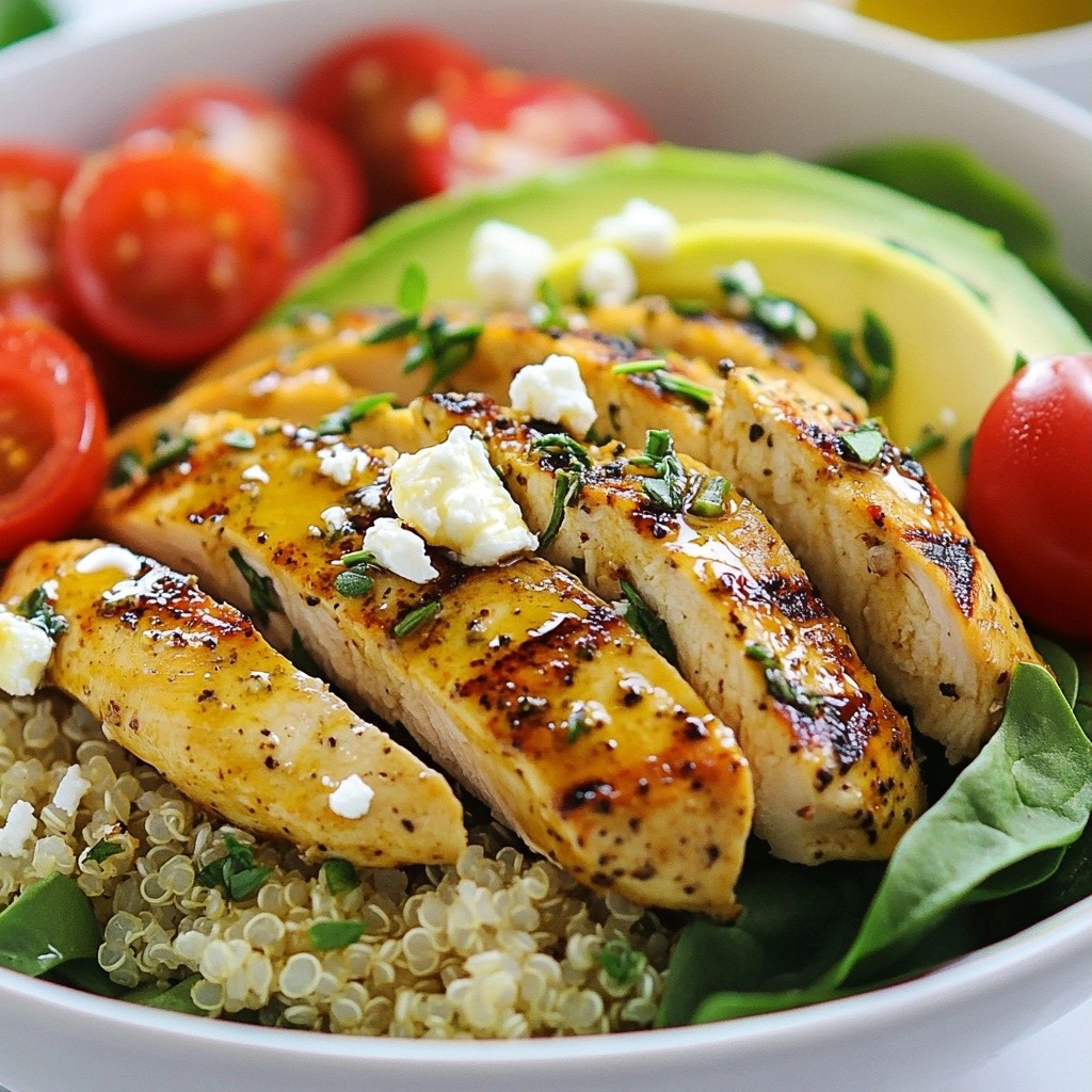 Herb-Infused High-Protein Grilled Chicken Bowls Delight