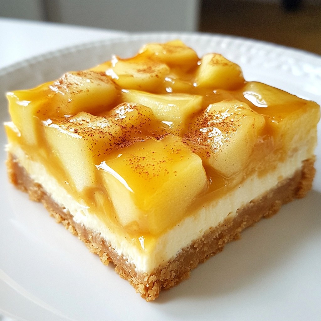 Caramel Apple Cheesecake Bars Tasty and Simple Treat