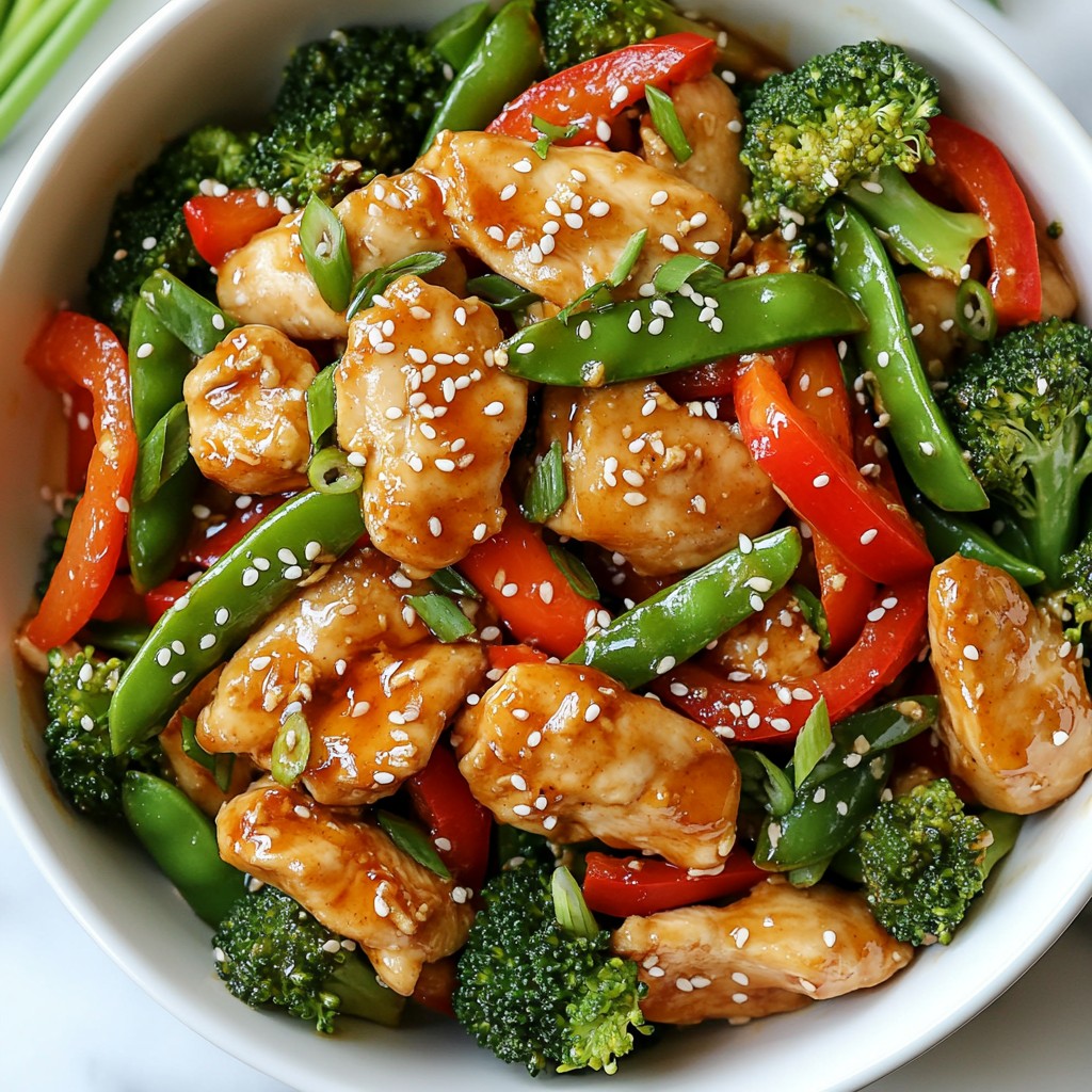 Satisfying High-Protein Honey Garlic Chicken Stir-Fry