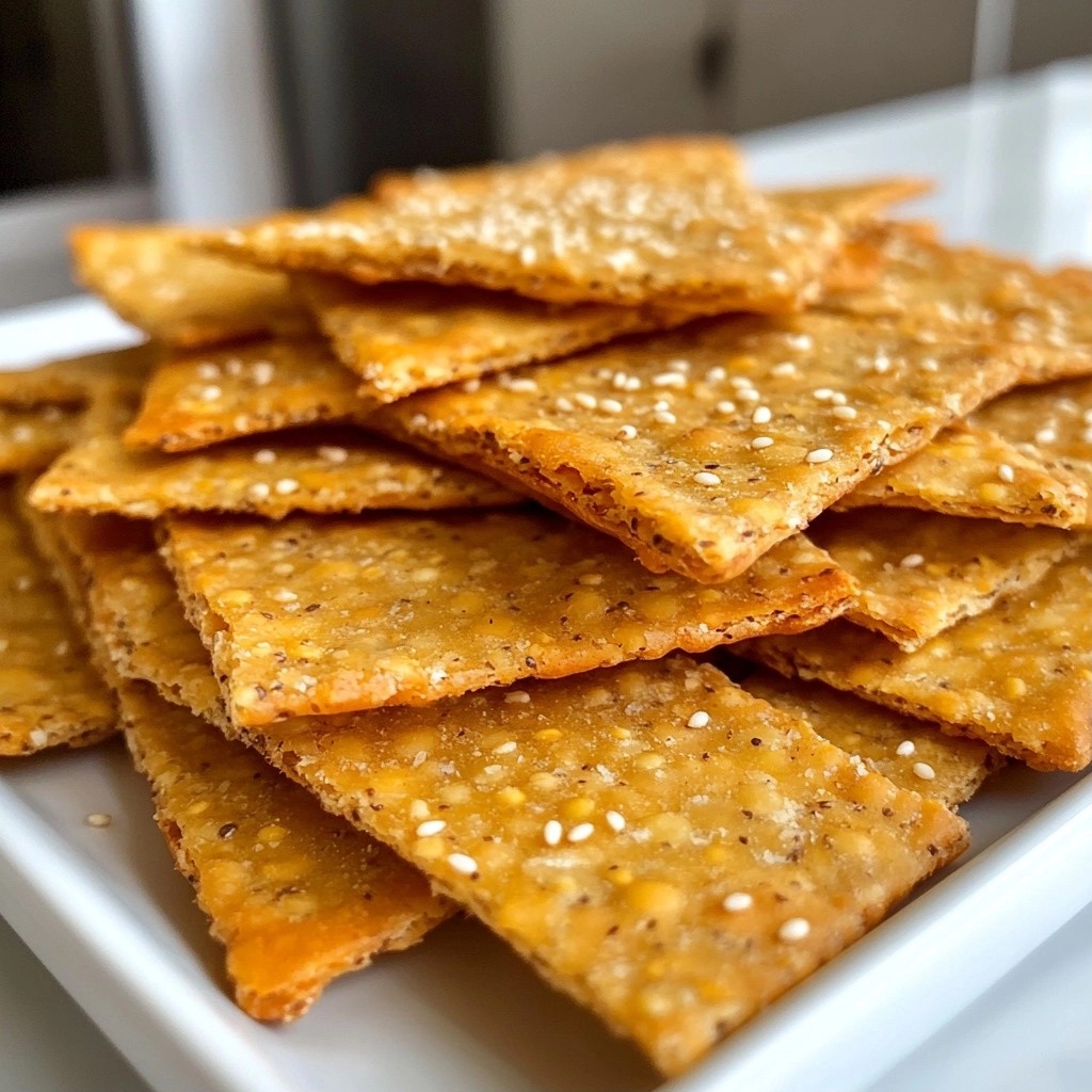 Crunchy High-Protein Savory Herb Lentil Crackers Recipe
