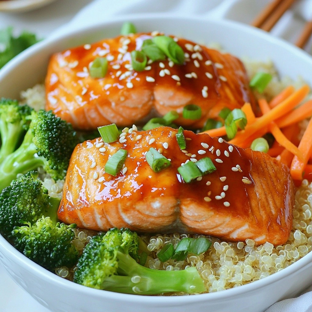 Seared High-Protein Teriyaki Salmon Bowls Delight