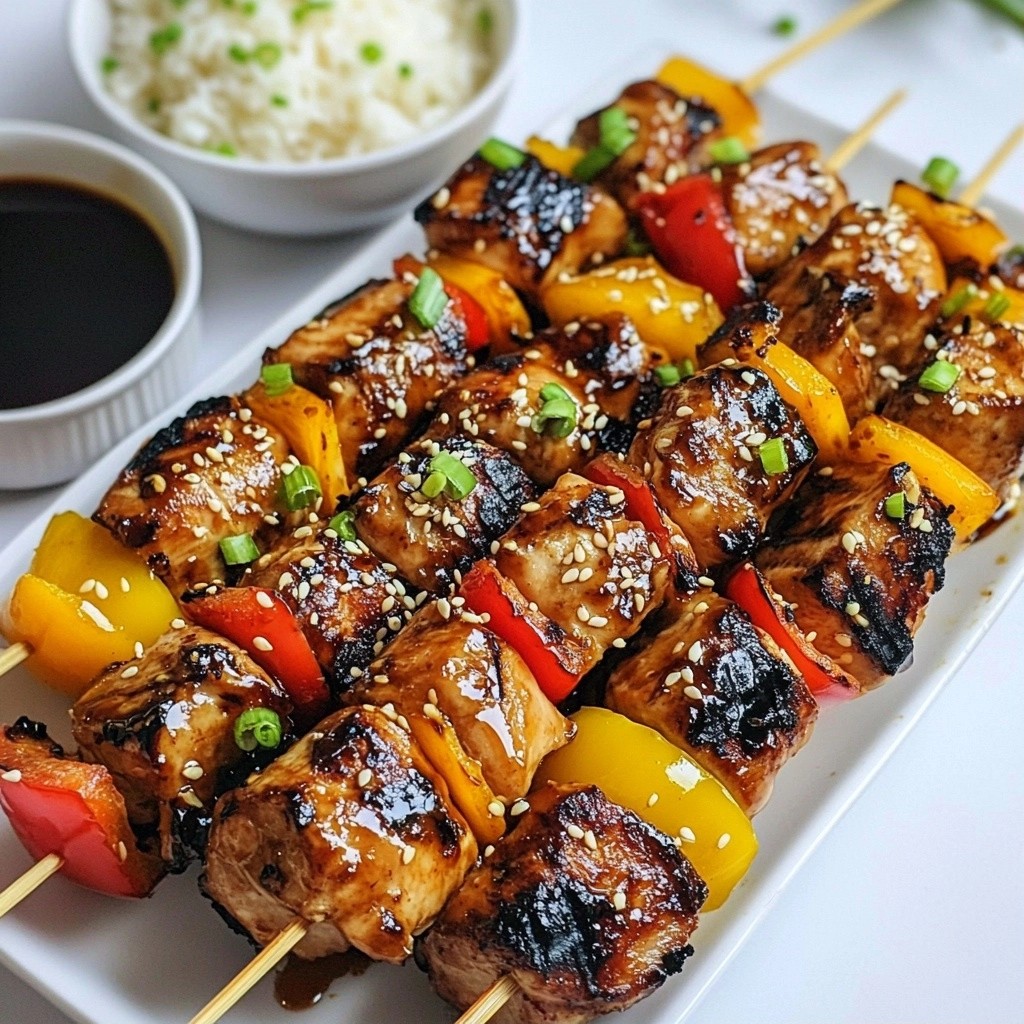 Sizzling High-Protein Teriyaki Chicken Skewers Recipe