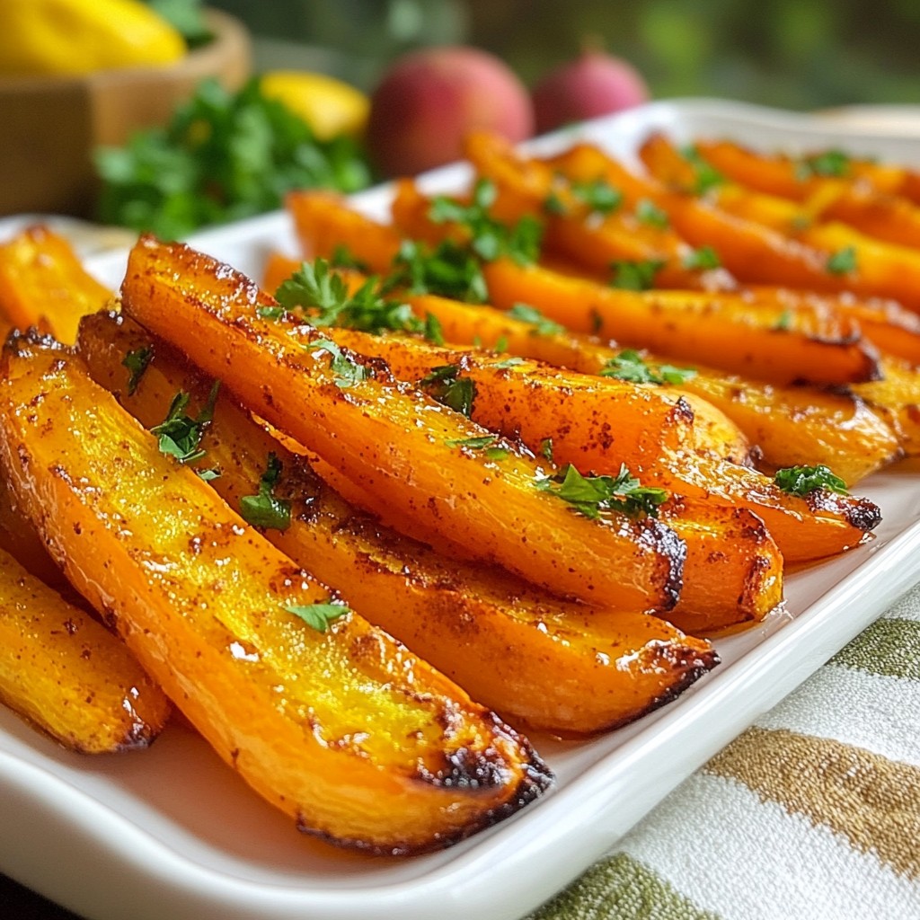 Maple Glazed Carrot Fries Tasty and Simple Recipe