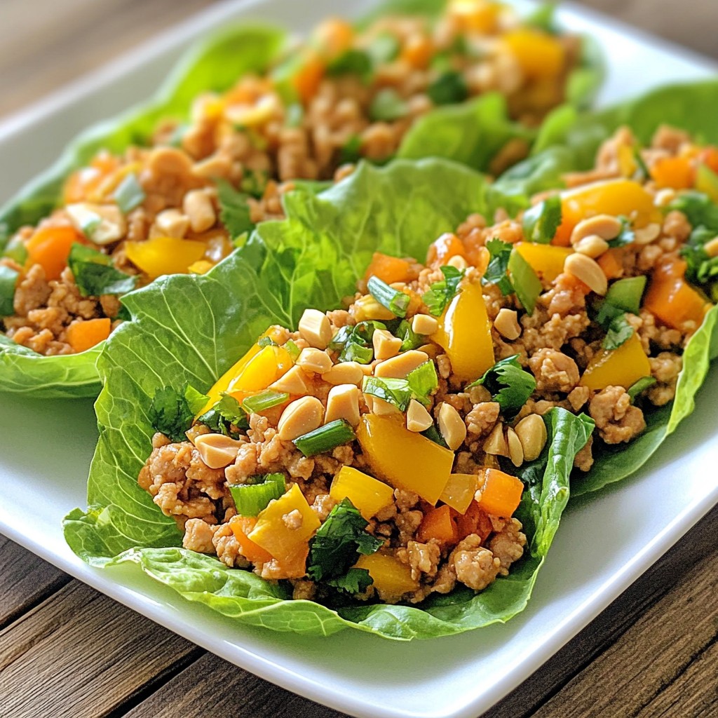 Firecracker Chicken Lettuce Wraps Quick and Flavorful Meal