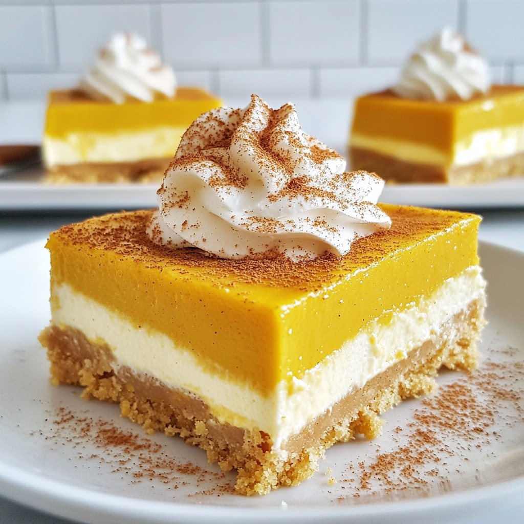 Pumpkin Spice Cheesecake Bars Easy and Flavorful Treat