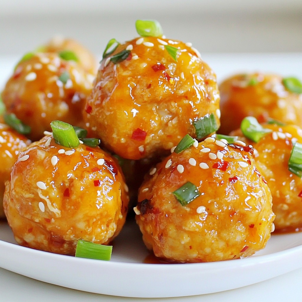 Firecracker Chicken Meatballs Flavorful and Easy Recipe