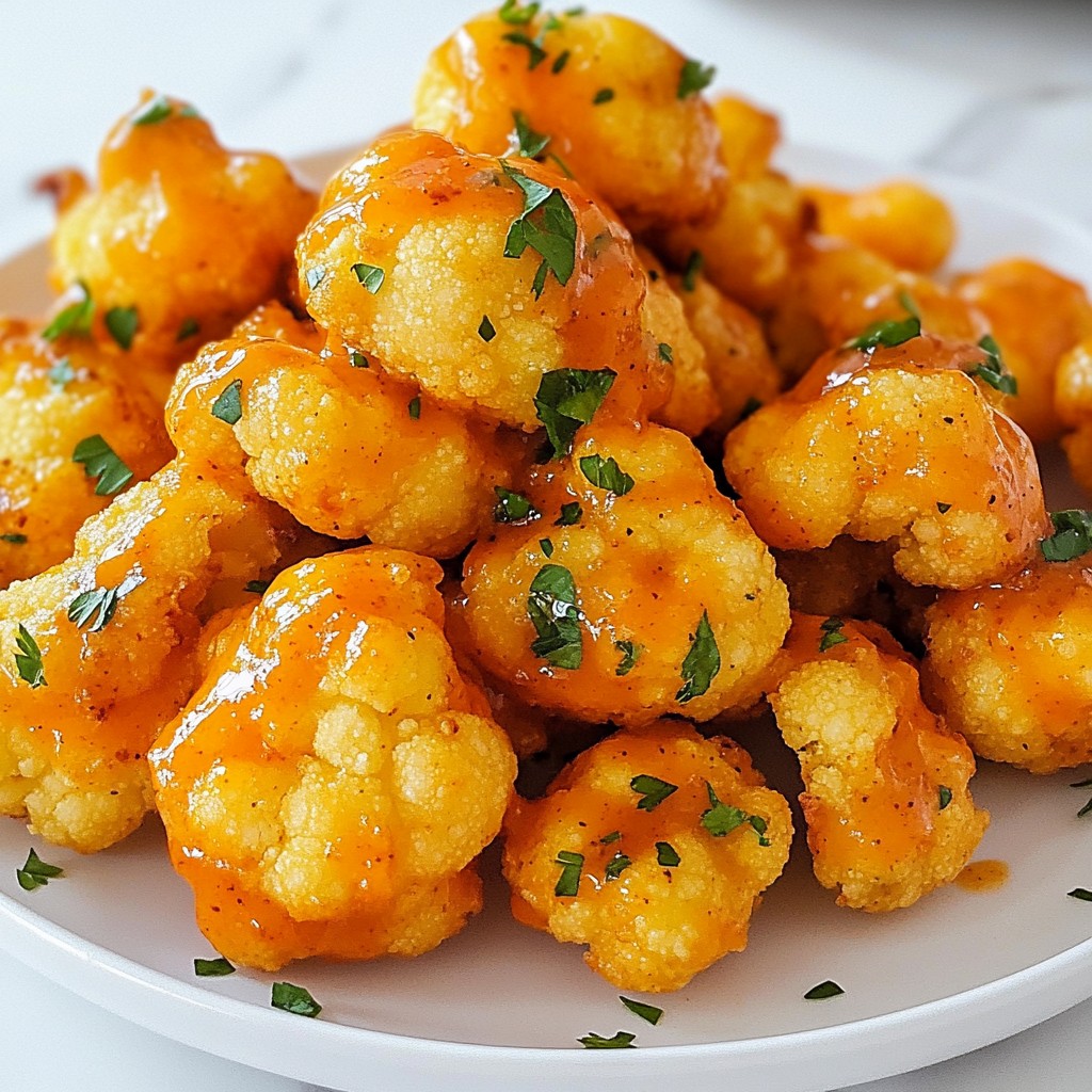 Air Fryer Buffalo Cauliflower Bites Tasty and Easy Recipe