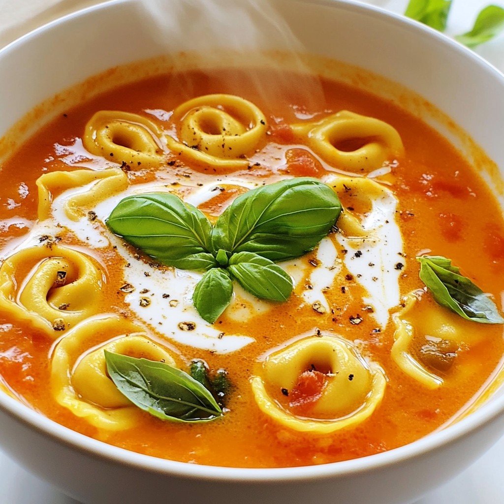 Creamy Tomato Tortellini Soup Flavorful and Easy Recipe