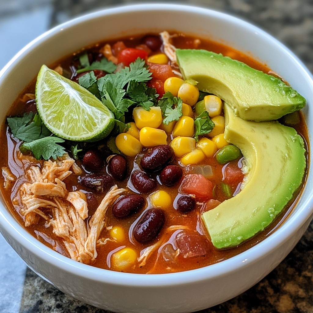 Slow Cooker Chicken Taco Soup Flavorful and Easy Meal
