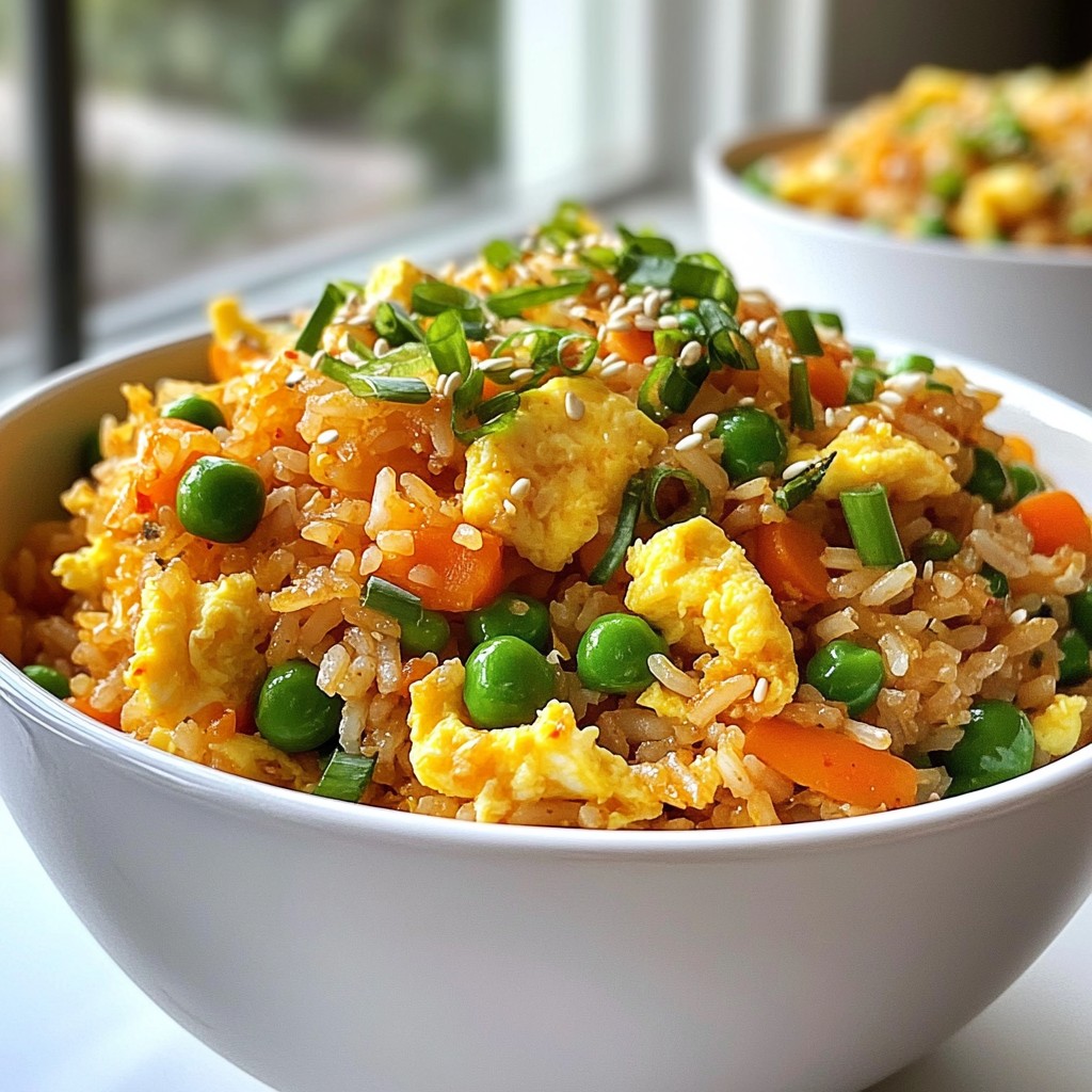 Spicy Kimchi Fried Rice Flavorful and Simple Meal