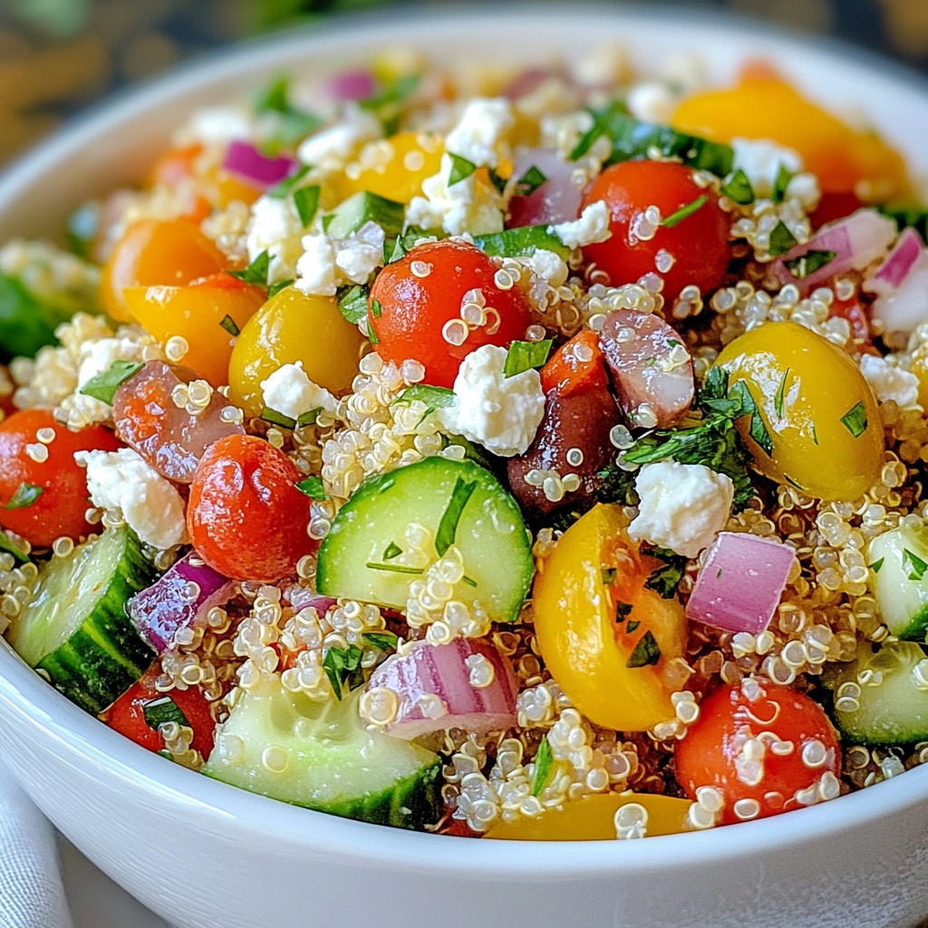 Greek Quinoa Salad Nutritious and Fresh Recipe