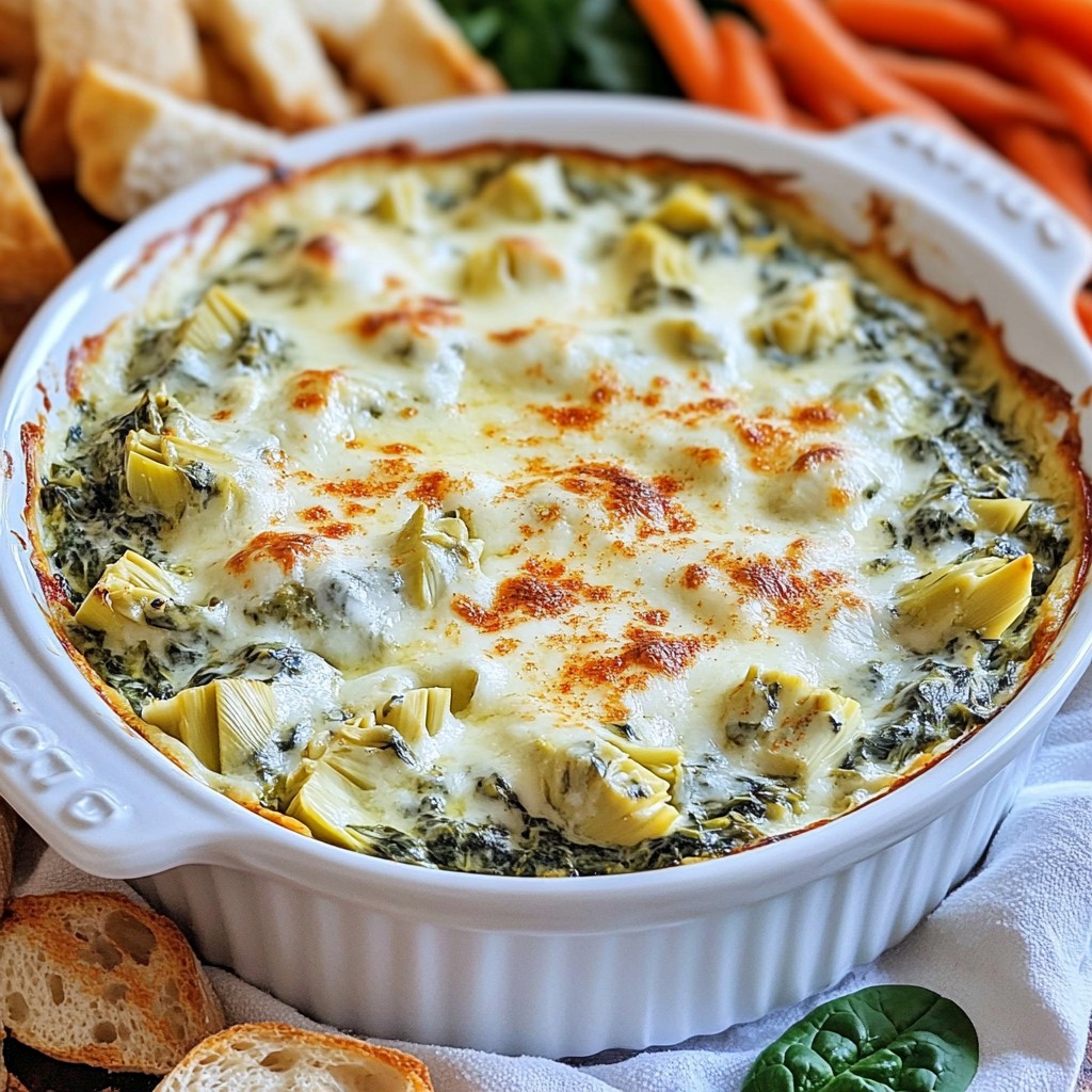 Creamy Spinach Artichoke Dip Perfect for Any Party
