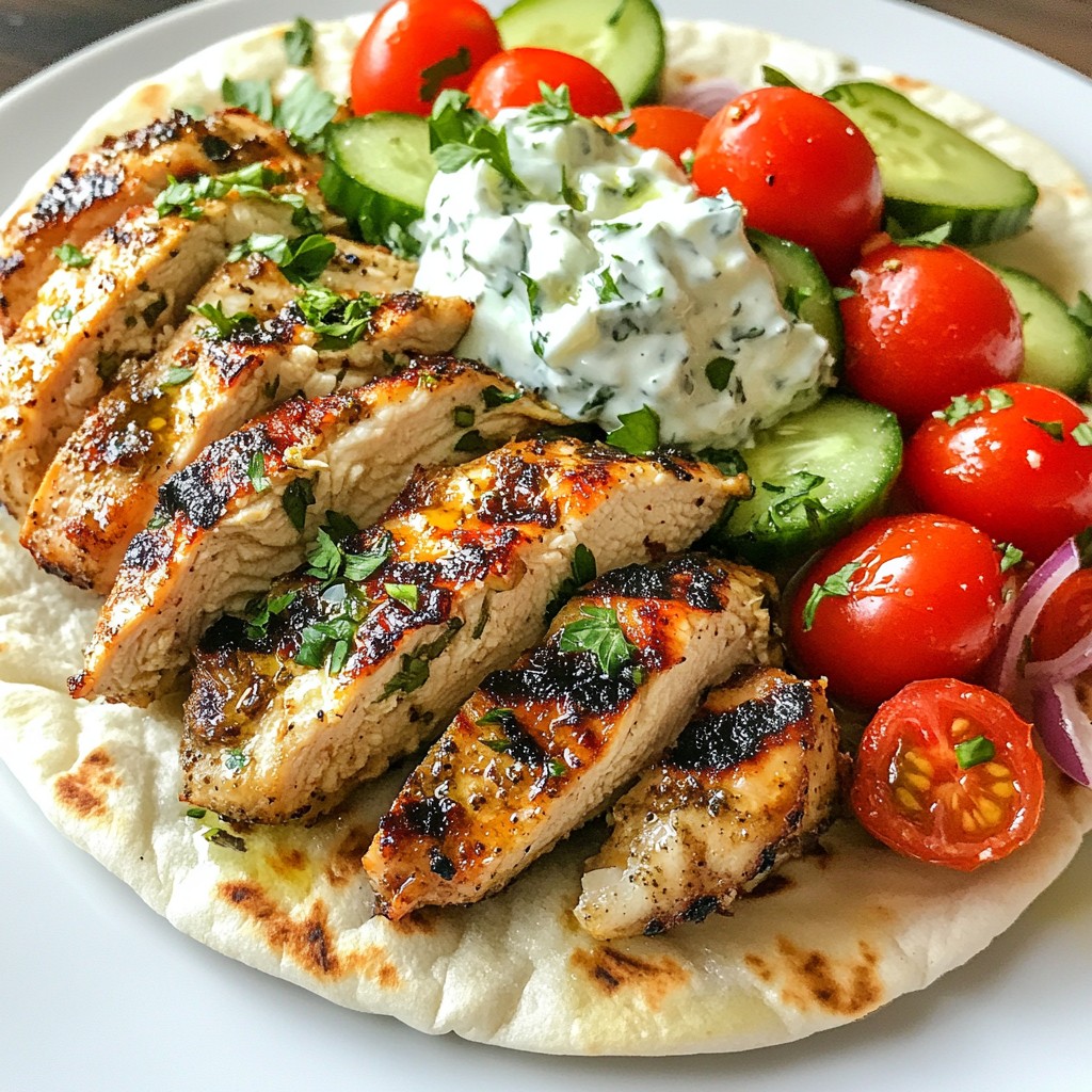 Greek Chicken Gyro Wraps Flavorful and Easy Meal