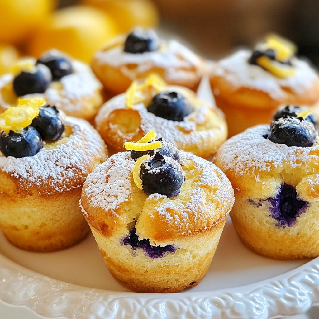 Lemon Blueberry Yogurt Muffins Fresh and Flavorful Treat