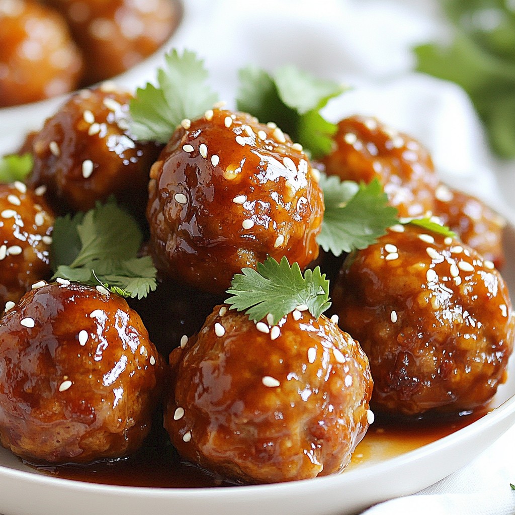 Sweet Chili Glazed Meatballs Flavorful Dinner Delight