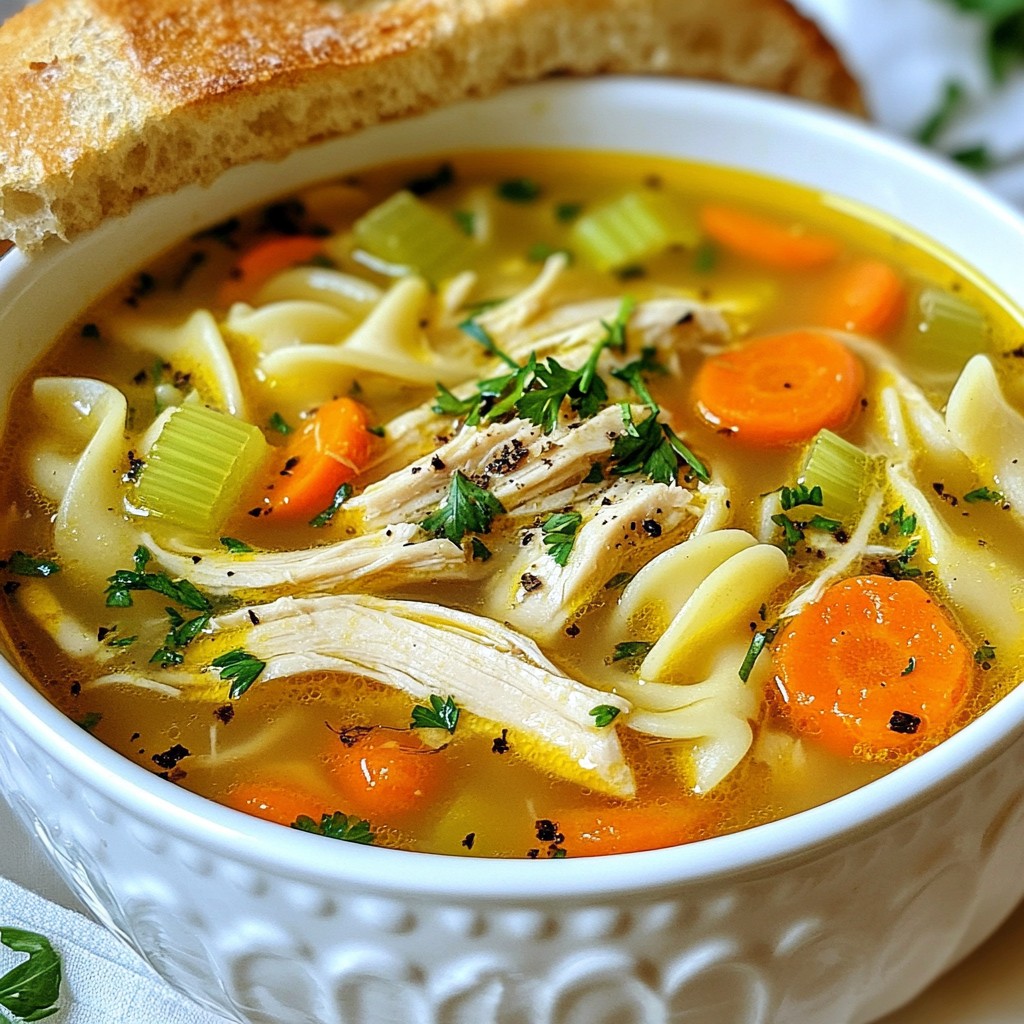 Classic Chicken Noodle Soup Simple and Savory Recipe