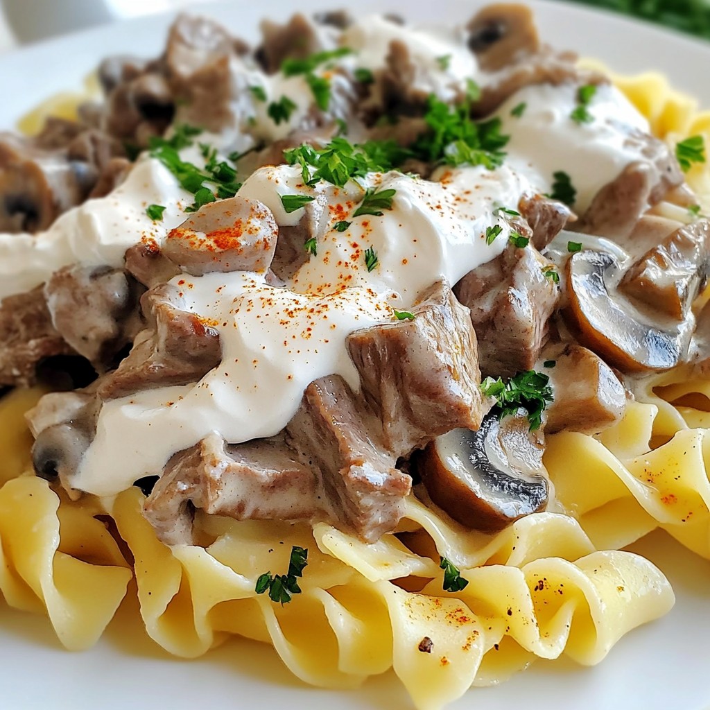 Instant Pot Beef Stroganoff Flavorful and Easy Meal