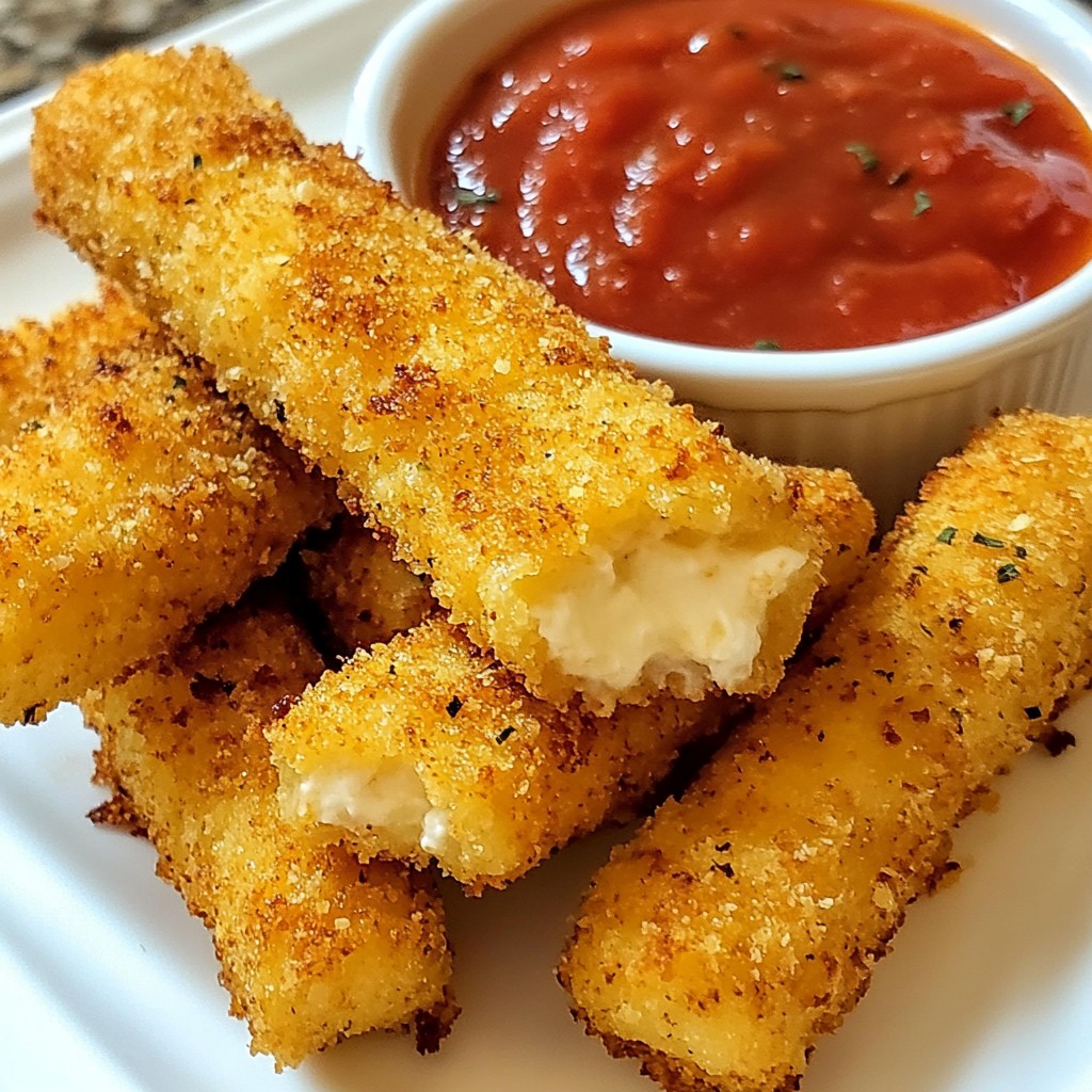Air Fryer Mozzarella Sticks Crispy and Flavorful Snack