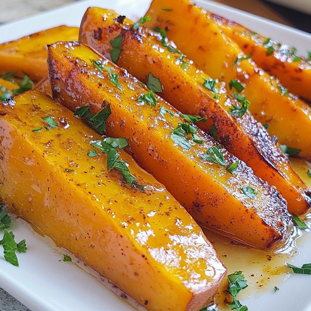 Maple Glazed Sweet Potato Wedges Flavorful Side Dish