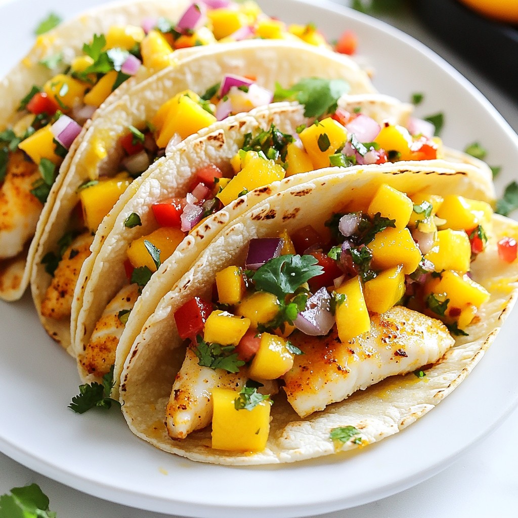 Mango Salsa Fish Tacos Fresh and Flavorful Delight