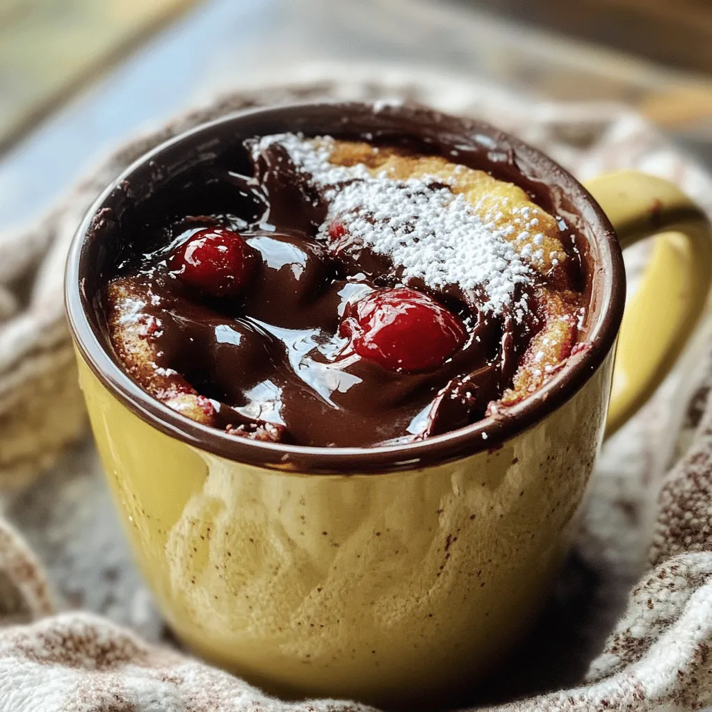Cherry Chocolate Lava Mug Cake Delightful Recipe