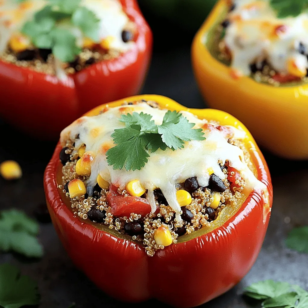 Stuffed Bell Peppers with Quinoa Flavorful Delight