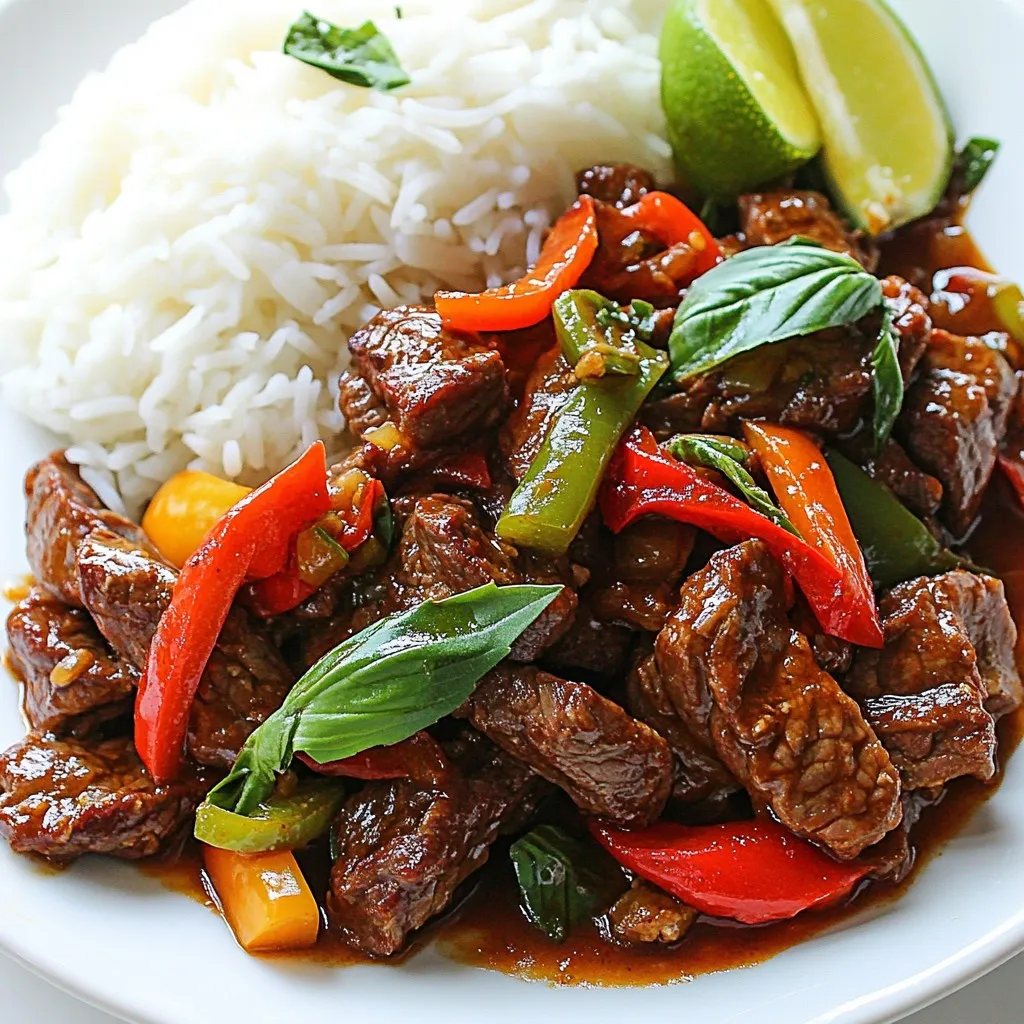 Spicy Thai Basil Beef Flavorful Stir-Fry Delight
